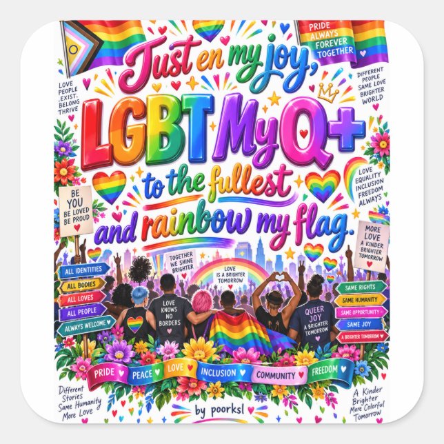 LGBTQ+ sticker (Front)