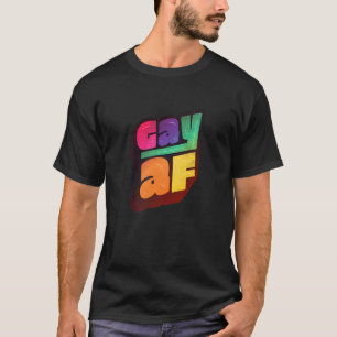 Lgbtq+ Support  Gay Af Halftone Edition  1 T-Shirt