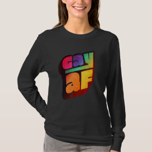 Lgbtq+ Support Gay Af Halftone Edition T-Shirt