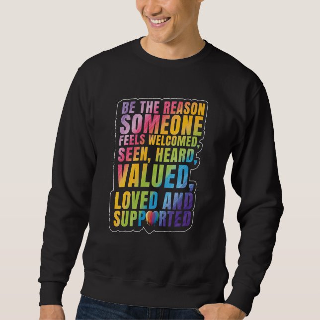 LGBTQ Support LGBT Pride Month Sweatshirt (Front)