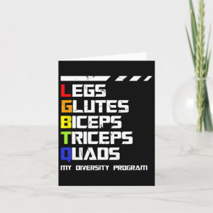 Lgbtq Training Program For Gay Queer Funny Fitness Card