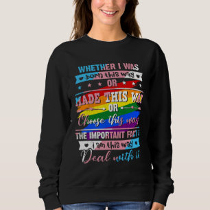 LGBTQ Transgender Transsexual  LGBT Pride Month Tr Sweatshirt