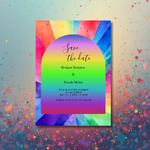 Lgbtq transgender wedding invitation