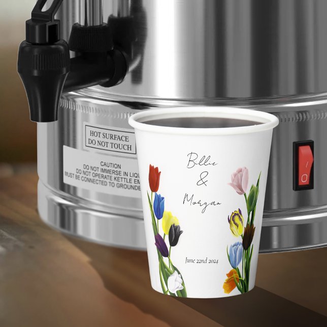 LGBTQ Tulips Flowers Paper Cups (Creator Uploaded)