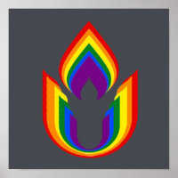LGBTQ Unitarian Universalism flaming chalice