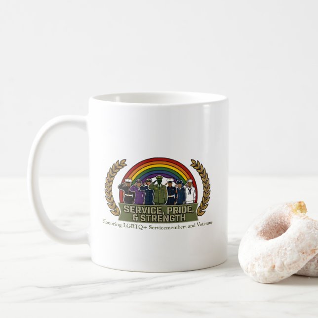 LGBTQ+ Vets Mug (With Donut)