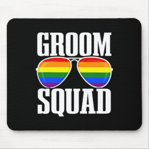 Lgbtq Wedding - Gay Pride Flag - Proud Groom - Gro Mouse Pad