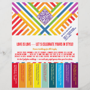 LGBTQ+ wedding organiser flyer