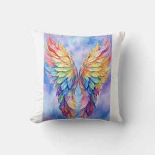 LGBTQ wings on a card Cushion