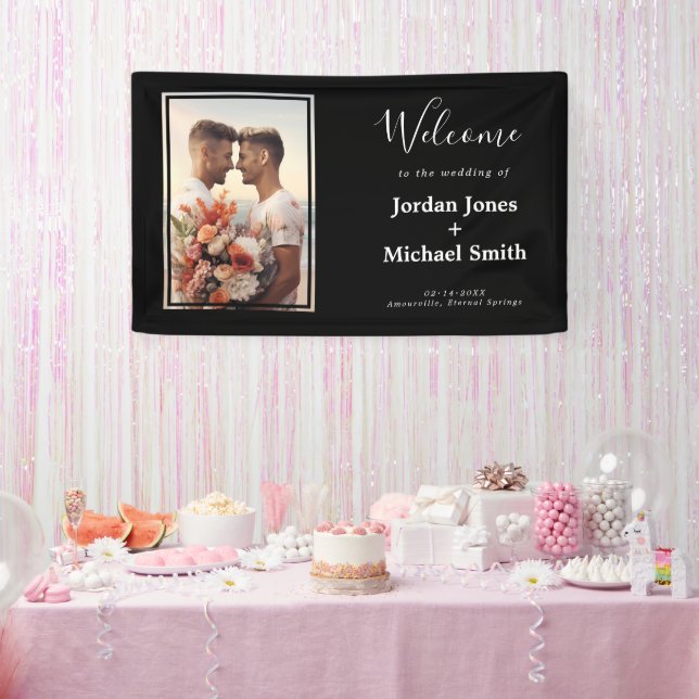 LGBTQ+ with photo Budget Eternal Unity Banner (Party)