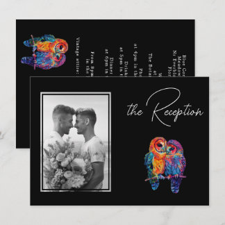 LGBTQ+ with photo Reception Details Eternal Unity Enclosure Card