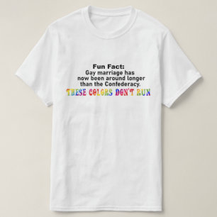 LGBTQA+ Colours Don't Run Version 1 T-Shirt