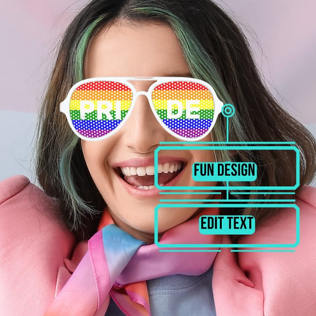LGBTQAI PRIDE AVIATOR SUNGLASSES (Please enjoy our design and see the others in the collection.)