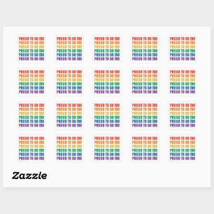 LGBTQI+ Pride: Proud to Be Me - Queer-Love Square Sticker