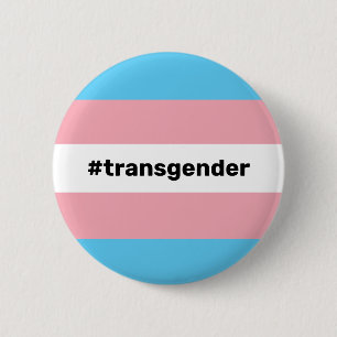 LGBTQI+ Transgender Pride Flag 6 Cm Round Badge
