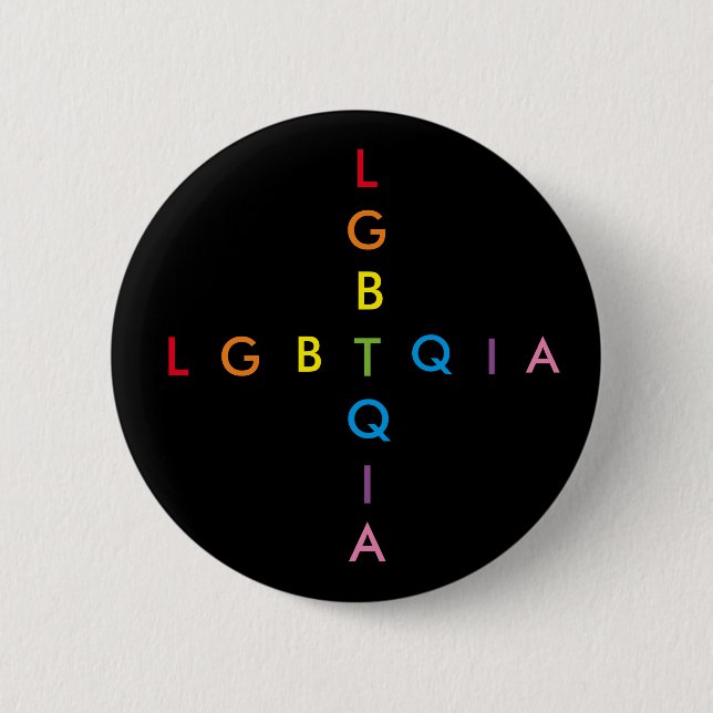LGBTQIA 6 CM ROUND BADGE (Front)