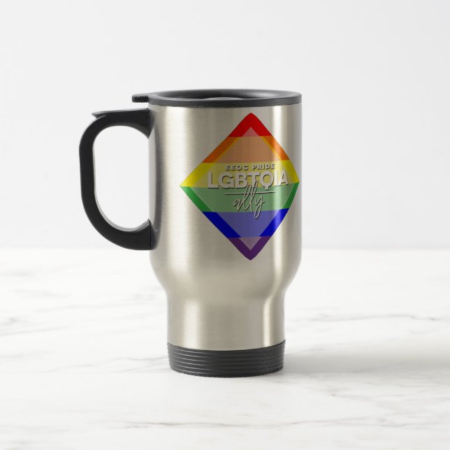 LGBTQIA Ally Commuter Mug (Left)