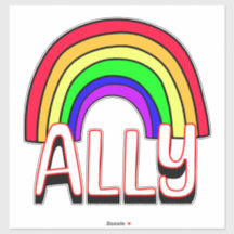 LGBTQIA+ Ally | Cute Rainbow Support Pride