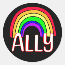 LGBTQIA+ Ally | Cute Rainbow Support Pride