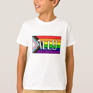 LGBTQIA+ Ally | Rainbow Flag T-Shirt