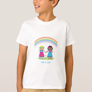 LGBTQIA Love is LOVE Rainbow Heart Pride  T-Shirt
