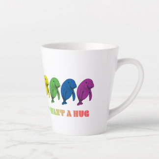 LGBTQIA+ Manatees just want a hug Latte Mug