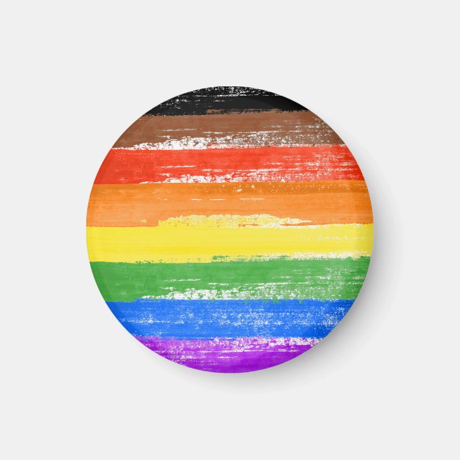 LGBTQIA+ Pride Paint Magnet (Front)