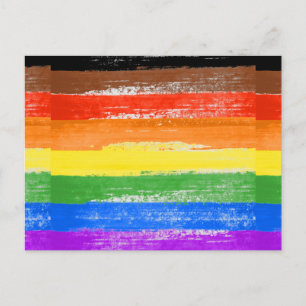 LGBTQIA+ Pride Paint Postcard