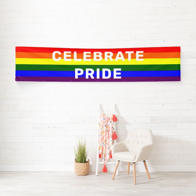 LGBTQIA Pride Rainbow Banner (Insitu)