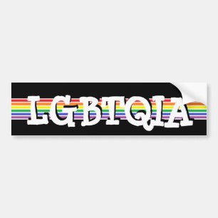 LGBTQIA Pride Rainbow Bumper Sticker