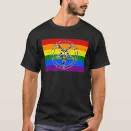 LGBTQIA+ Pride Sigil of Baphomet T-Shirt