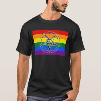 LGBTQIA+ Pride Sigil of Baphomet T-Shirt