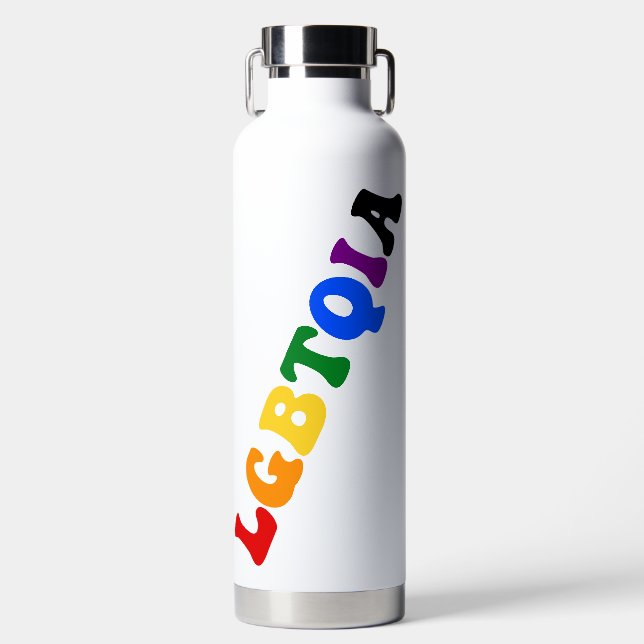 LGBTQIA Pride Water Bottle (Front)