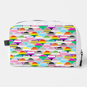 LGBTQIA+ Queer Scalloped Pride Flag Fans Dopp Kit