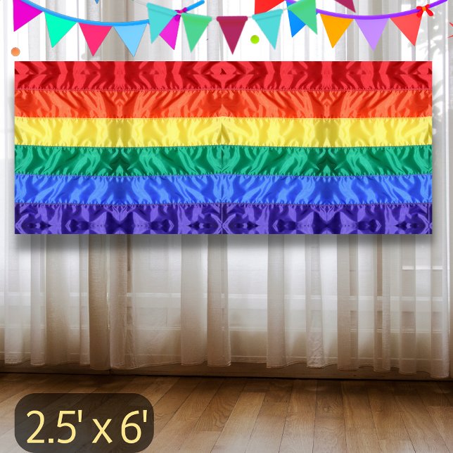 LGBTQIA Rainbow Flag Classic Queer Gay Pride Flag Banner (Creator Uploaded)