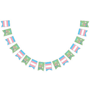 LGBTQIA Transgender Pride Caterpillar to Butterfly Bunting