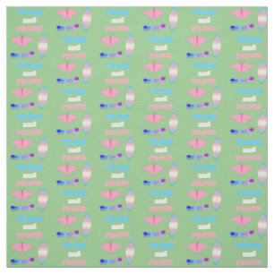 LGBTQIA Transgender Pride Caterpillar to Butterfly Fabric
