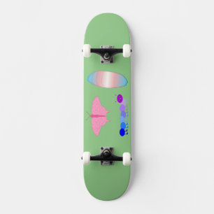 LGBTQIA Transgender Pride Caterpillar to Butterfly Skateboard