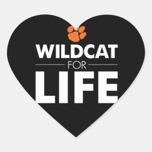 LGHS Wildcat for Life Heart Sticker