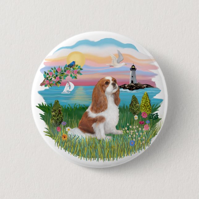 Lghthouse - Cavalier (BL-F) 6 Cm Round Badge (Front)