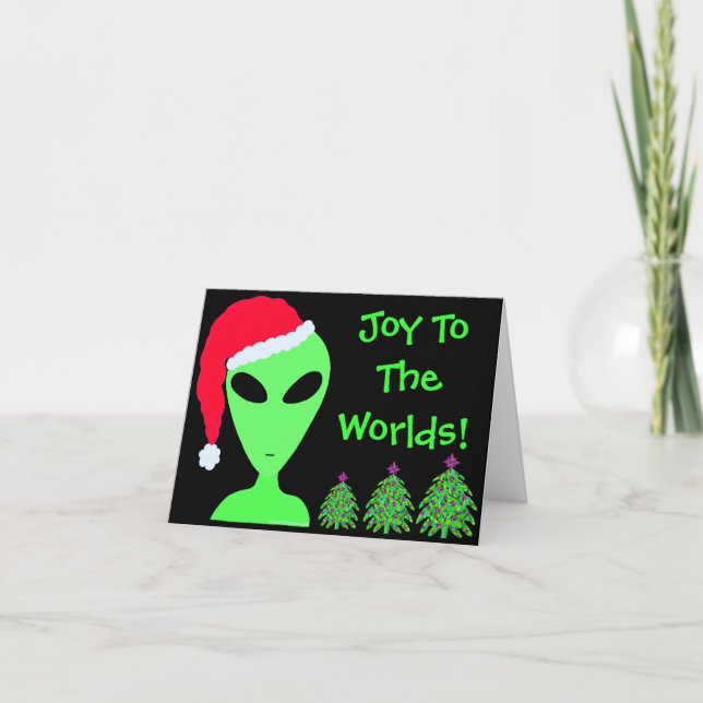 LGM Personalized Joy To The Worlds Christmas Holiday Card (Front)