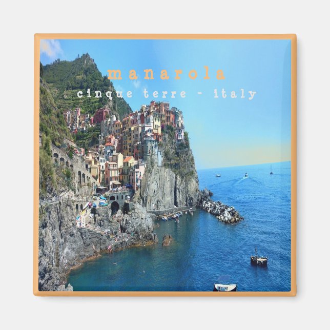 LGR004 MANAROLA - Cinque Terre - Italy - Fridge Magnet (Front)
