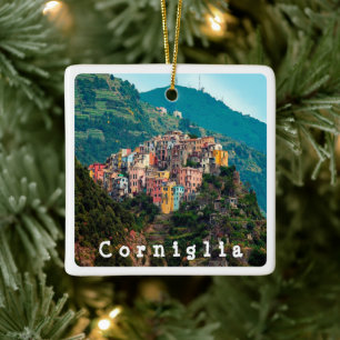 LGR019 CORNIGLIA - Cinque Terre - Italy, Ceramic Ornament