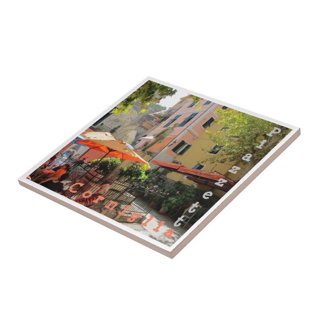 LGR021 CORNIGLIA Piazzetta - Cinque Terre - Tile (Side)