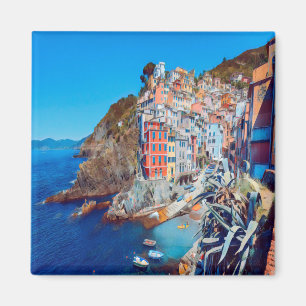 LGR035 RIOMAGGIORE, Cinque Terre, Italy, Fridge Magnet