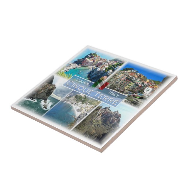 LGR041 CINQUE TERRE, Mosaic, Italy, Tile (Side)