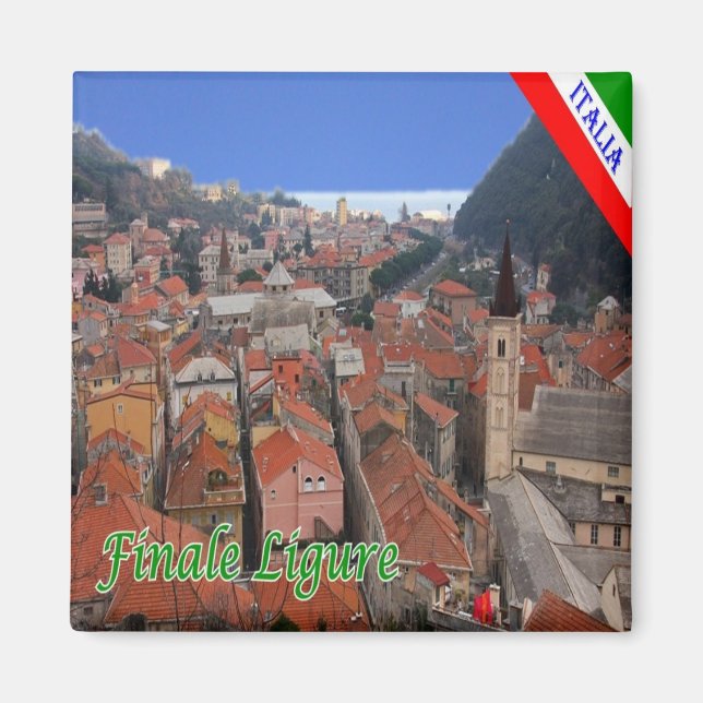 LGR089 FINALE LIGURE, Liguria, Italy, Fridge Magnet (Front)