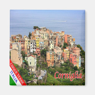 LGR136 CORNIGLIA Cinque Terre, Italy, Fridge Magnet