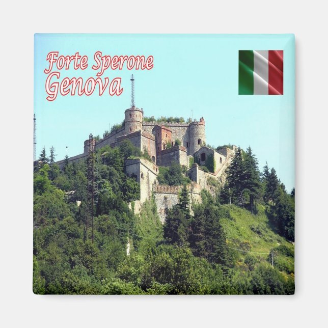 LGR154 GENOA, Fort Sperone, Italy, Fridge Magnet (Front)