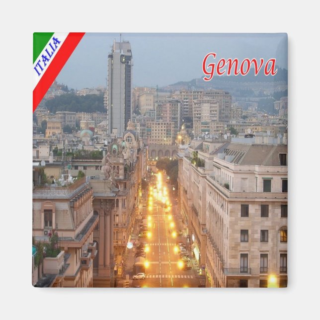 LGR161 GENOA, Brigata Liguria, Italy, Fridge Magnet (Front)